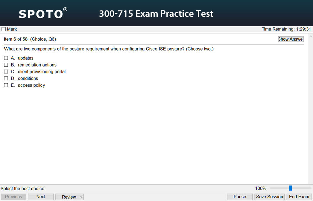 Latest 300-715 Test Questions